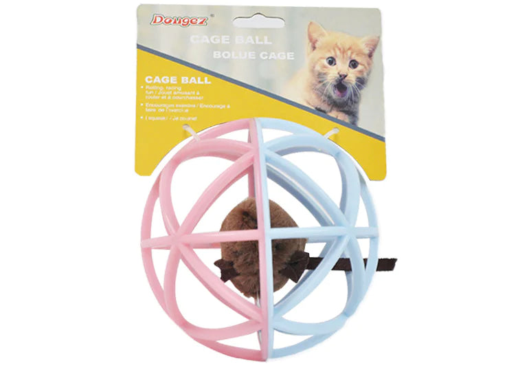 Pet Cat Toy Ball with Cage