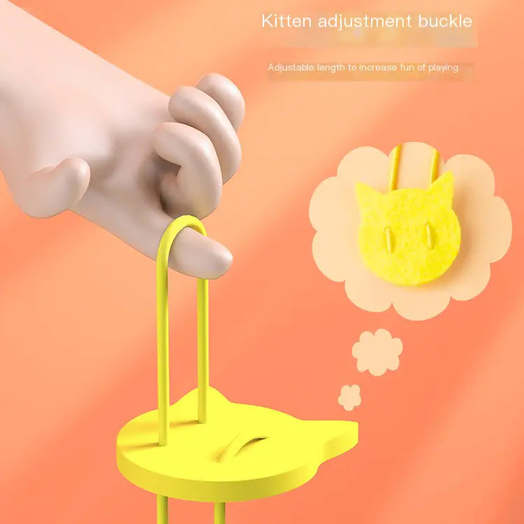 Cat Toy with Hanging Feather Teaser and Bells