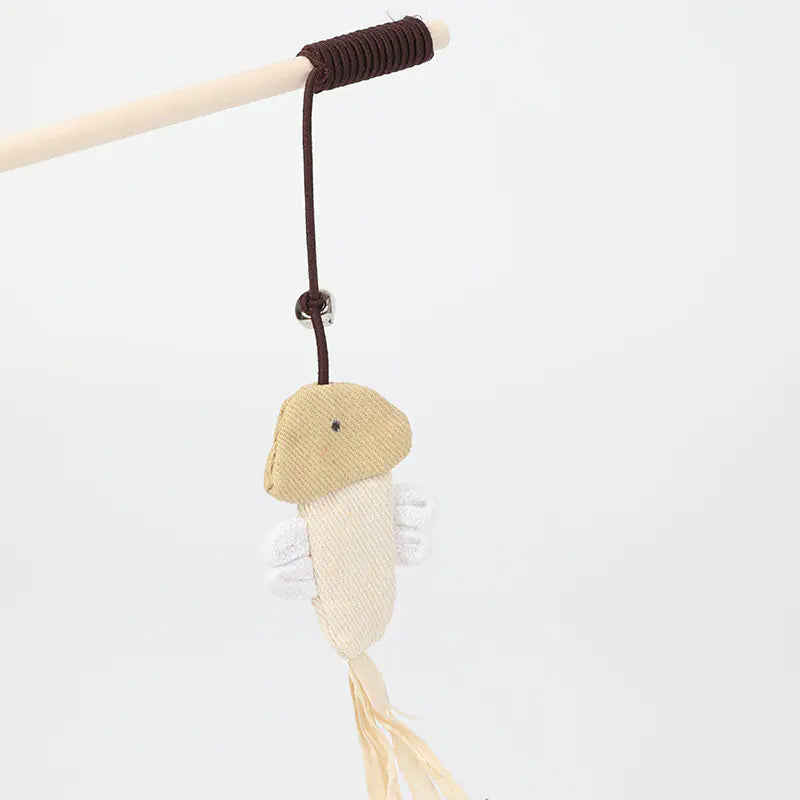 Cat Toys - Interactive Sisal Cat Teaser Wand