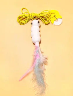 Cat Toy with Hanging Feather Teaser and Bells
