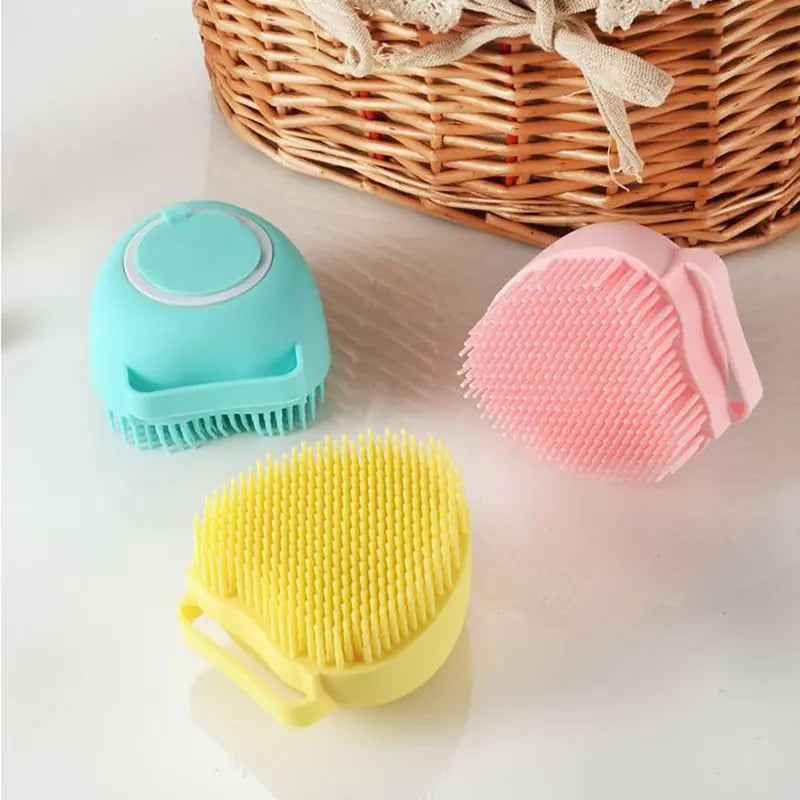 Silicone Bath Brush for Dogs and Cats Grooming Tool