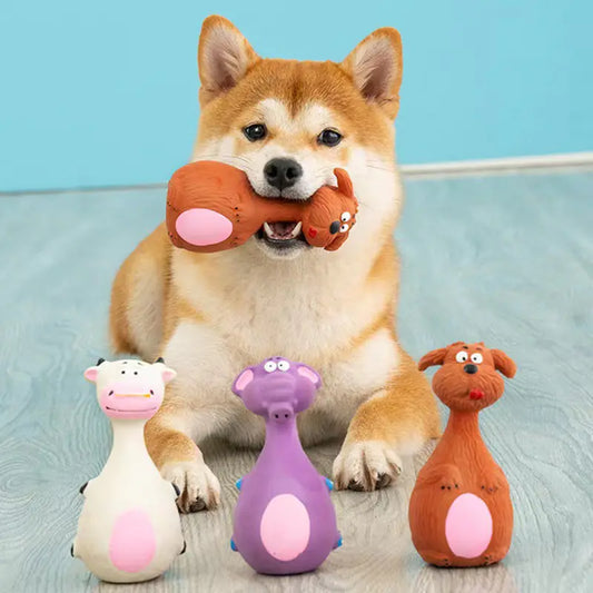 Interactive Soft Latex Chew Toy for Dogs
